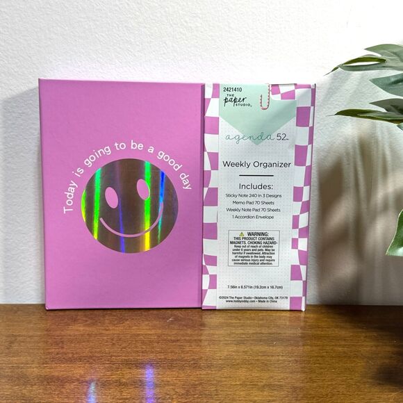 Weekly Organizer Planner Undated Pad Sticky Notes Accordion Envelope - Picture 2 of 7